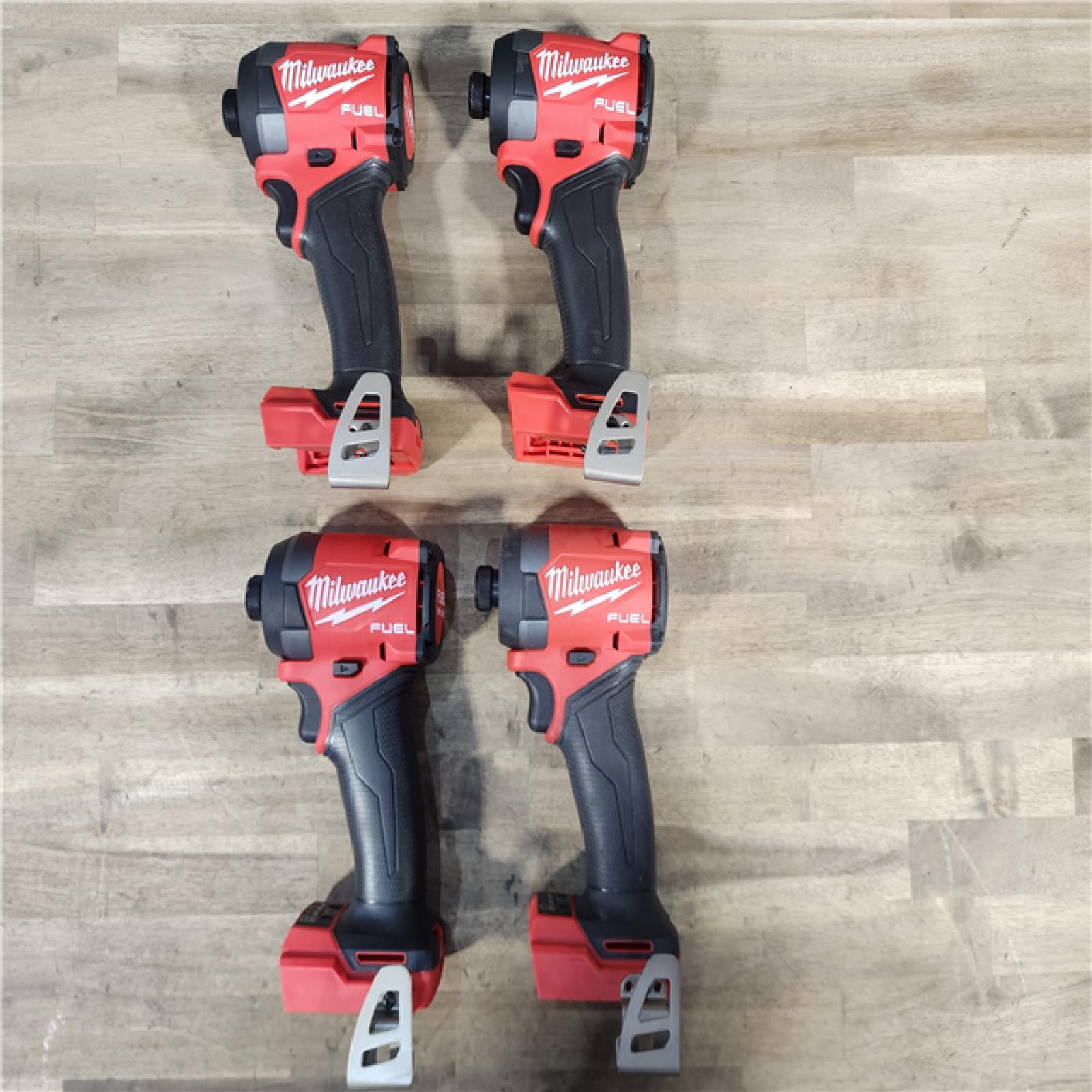 HOUSTON LOCATION - AS-IS (4) Milwaukee 2953-20 18V Lithium-Ion Brushless Cordless 1/4   Hex Impact Driver (TOOL ONLY)