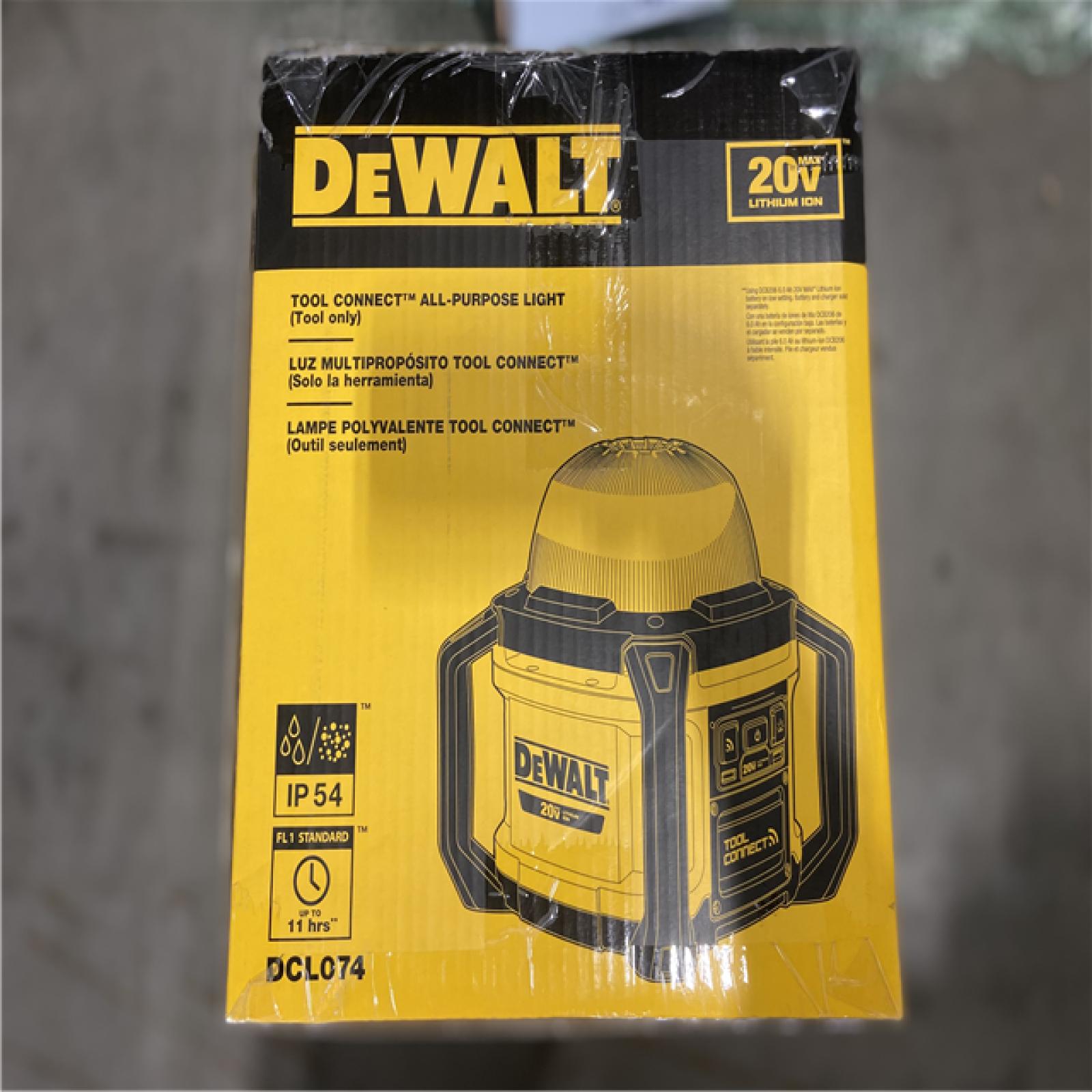 NEW! -  DEWALT 20V MAX All Purpose Cordless Work Light (Tool Only)