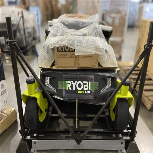 DALLAS LOCATION - RYOBI 80V HP Brushless 42 in. Battery Electric Cordless Zero Turn Riding Mower