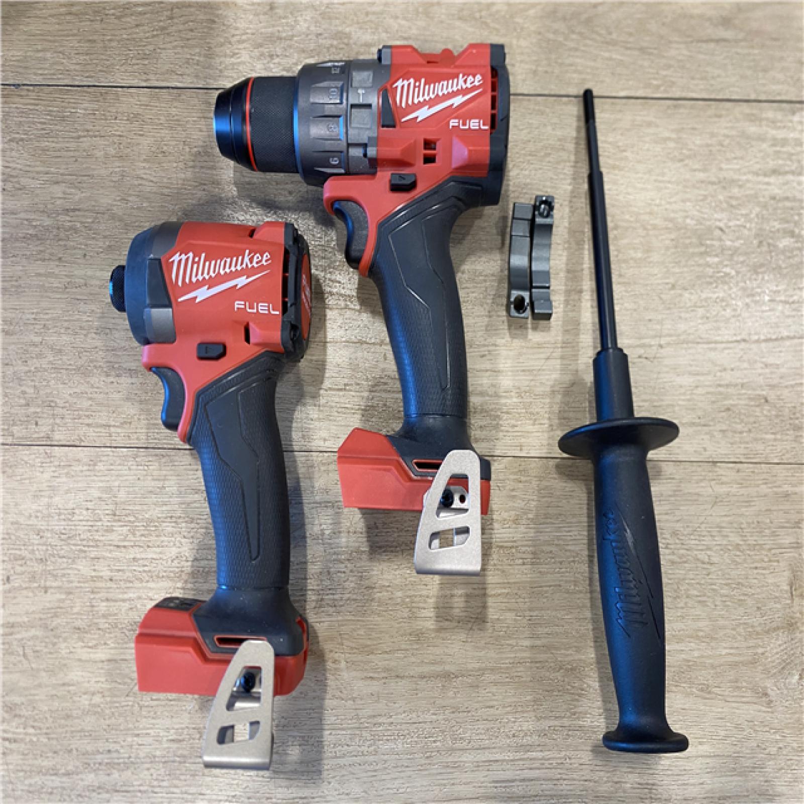 AS-IS Milwaukee FUEL 18V Lithium-Ion Brushless Cordless Hammer Drill and Impact Driver Combo Kit