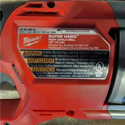 HOUSTON LOCATION - AS-IS Milwaukee M18 18V Fuel 1/2 Right Angle Drill Super Hawg Cordless Lithium-Ion 2809-20 (TOOL ONLY)