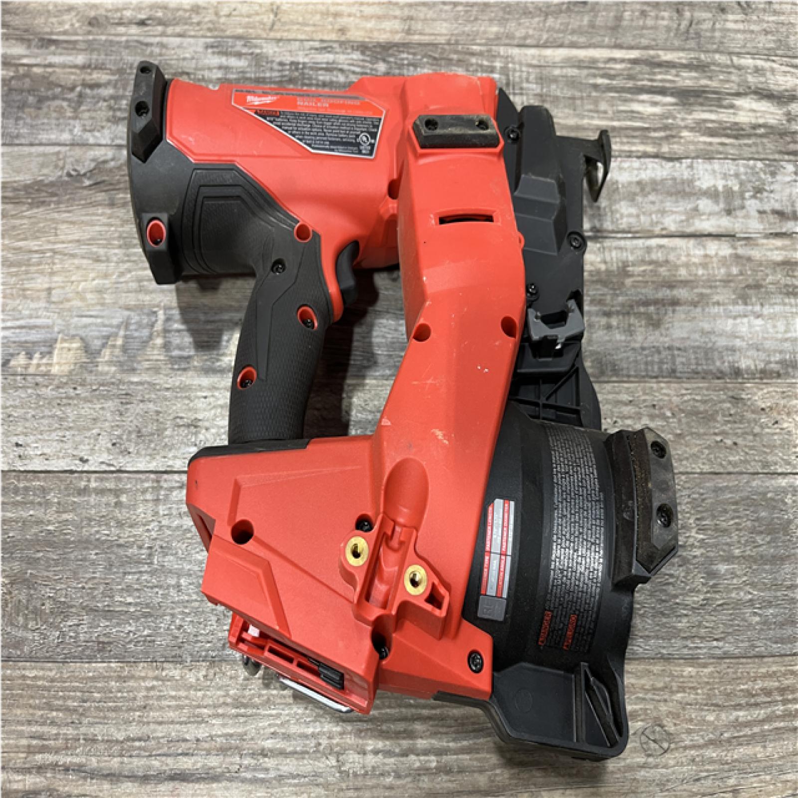 AS-IS Milwaukee FUEL 18-Volt Lithium-Ion Brushless Cordless Coil Roofing Nailer (Tool Only)