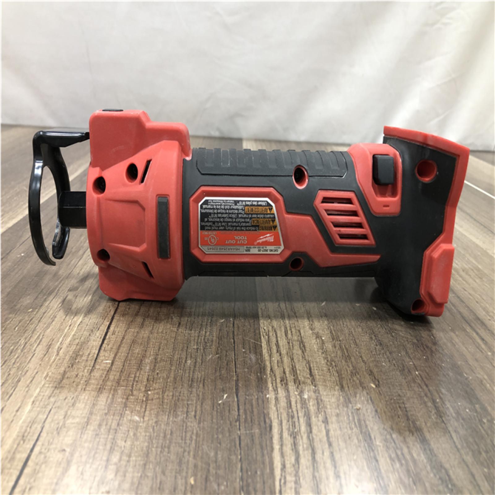 AS-IS Milwaukee 18V Lithium-Ion Cordless Drywall Cut Out Rotary Tool (Tool-Only)