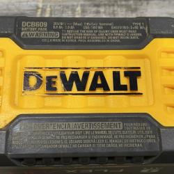 AS-IS DEWALT 20V/60V MAX FLEXVOLT Lithium-Ion 9.0Ah Battery and Charger Starter Kit