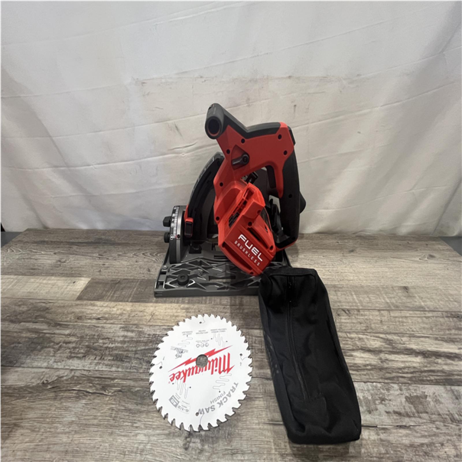 AS-IS Milwaukee FUEL 18V Lithium-Ion Cordless Brushless 6-1/2 in. Plunge Cut Track Saw (Tool-Only)