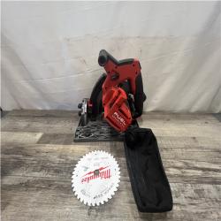 AS-IS Milwaukee FUEL 18V Lithium-Ion Cordless Brushless 6-1/2 in. Plunge Cut Track Saw (Tool-Only)