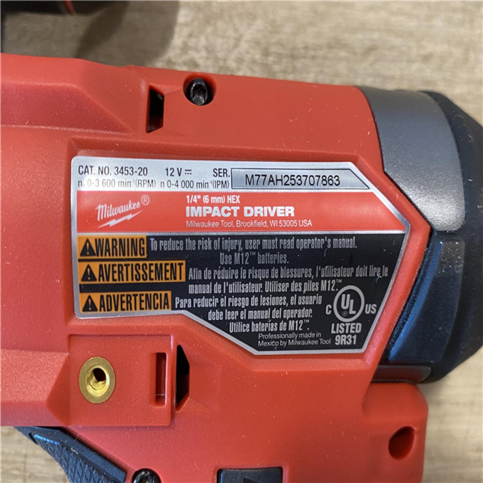 AS-IS Milwaukee FUEL 12-Volt Lithium-Ion Brushless Cordless Hammer Drill and Impact Driver Combo Kit