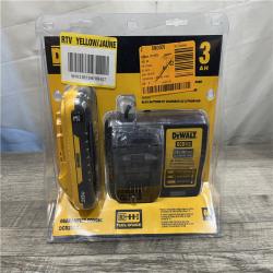 NEW - DEWALT 20V MAX Lithium-Ion 3.0Ah Battery with 12V to 20V MAX Charger