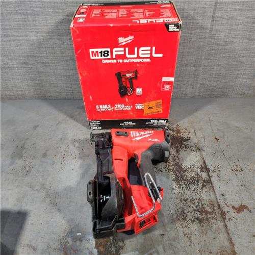 HOUSTON LOCATION - AS-IS M18 FUEL 18-Volt Lithium-Ion Brushless Cordless Coil Roofing Nailer (Tool Only)