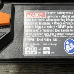 AS-IS RIDGID 18V Brushless Cordless 18-Gauge 2-1/8 in. Brad Nailer (Tool Only)