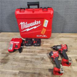 HOUSTON LOCATION - AS-IS MILWAUKEE M18 FUEL 18V Lithium-Ion Brushless Cordless Hammer Drill and Impact Driver Combo Kit (2-Tool) with 2 Batteries
