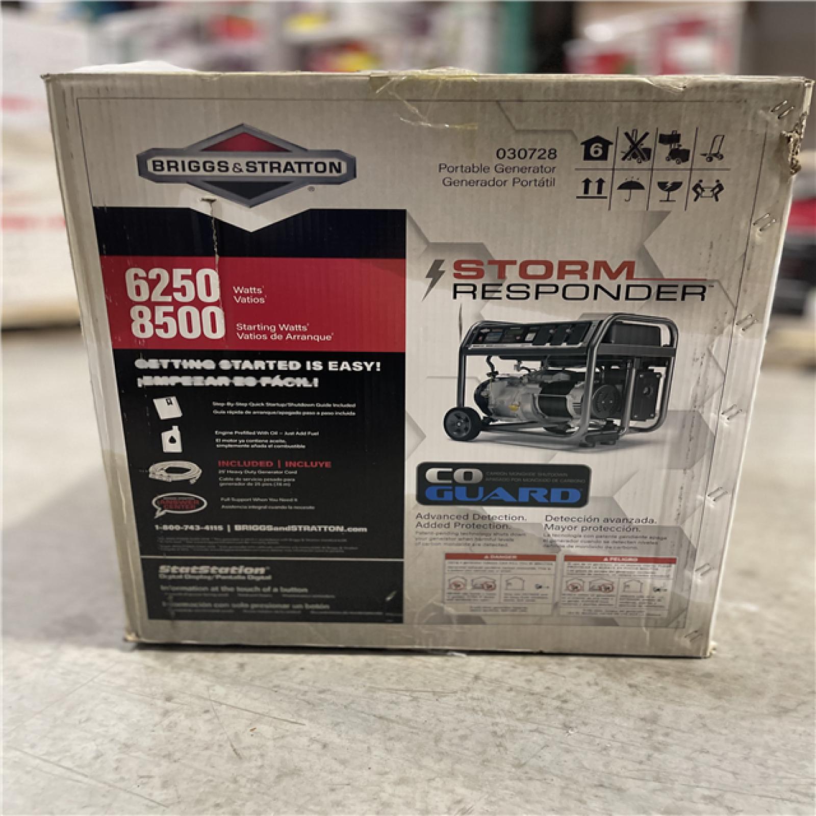 DALLAS LOCATION- Briggs & Stratton Storm Responder 6 250-Watt Gasoline
