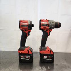 AS-IS- Milwaukee M18 FUEL 18V Lithium-Ion Brushless Cordless Hammer Drill and Impact Driver Combo Kit