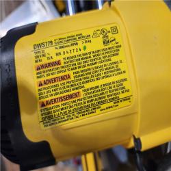 HOUSTON LOCATION - AS - IS DEWALT 15 Amp Corded 12 in. Double Bevel Sliding Compound Miter Saw