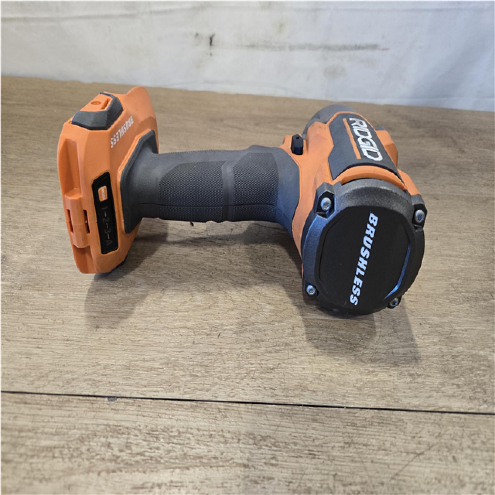 AS-IS RIDGID 18V Brushless Cordless 4-Mode 1/2 in. Mid-Torque Impact Wrench with Friction Ring (Tool Only)