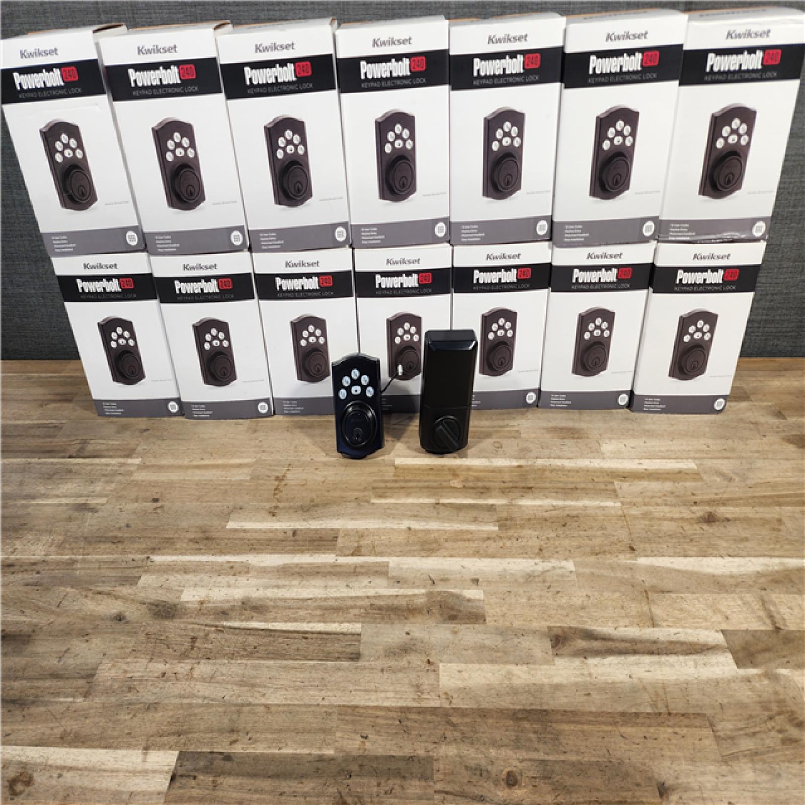 HOUSTON LOCATION - AS-IS KIWKSET POWERBOLT 240 KEYPAD ELECTRONIC LOCK (QTY - 14)