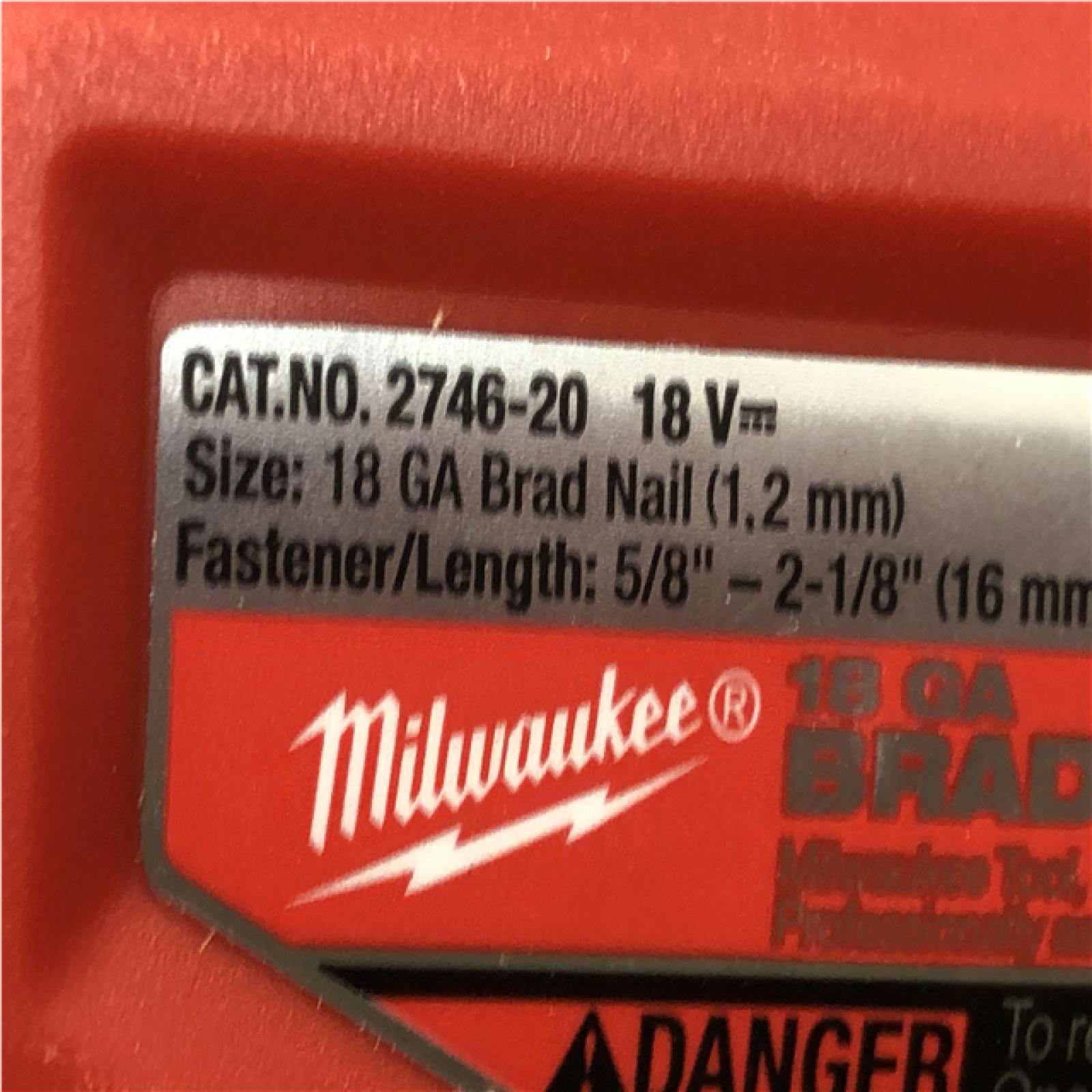 AS-IS Milwaukee FUEL 18-Volt Lithium-Ion Brushless Cordless Gen II 18-Gauge Brad Nailer (Tool-Only)