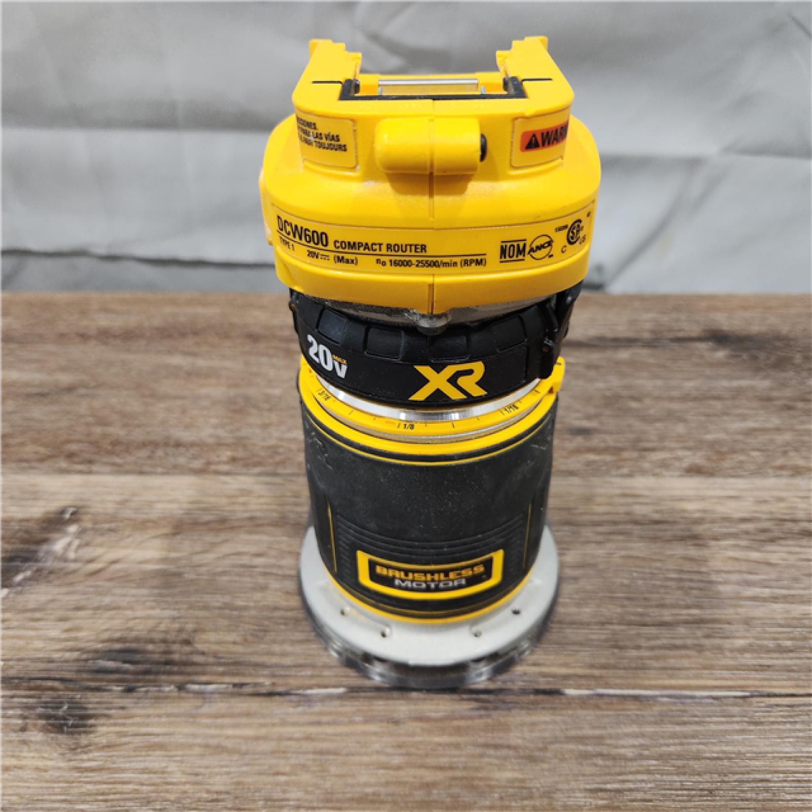AS-IS Dewalt 20V MAX XR Brushless Cordless Compact Router (Tool Only)