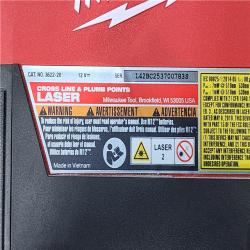 HOUSTON LOCATION - AS-IS (APPEARS LIKE NEW) Milwaukee 12-Volt Lithium-Ion Cordless Green 125 ft. Cross Line and Plumb Points Laser Level (Tool-Only)