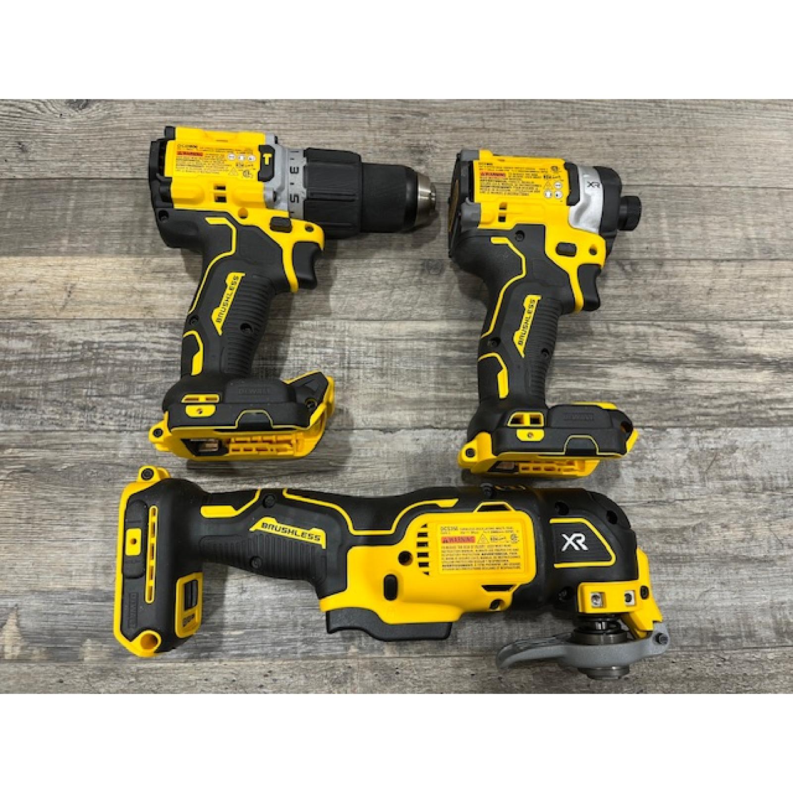 AS-IS DEWALT 20V MAX Lithium-Ion Cordless 3-Tool Combo Kit