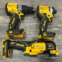 AS-IS DEWALT 20V MAX Lithium-Ion Cordless 3-Tool Combo Kit