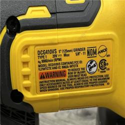 AS-IS DEWALT 20V XR Cordless 4-1/2. in. to 5 in. Variable Speed Angle Grinder (Tool Only)