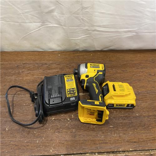 AS-IS DeWALT ATOMIC 20V MAX Cordless Compact Impact Driver Kit W/ Li-Ion Battery, 1/4, Brushless