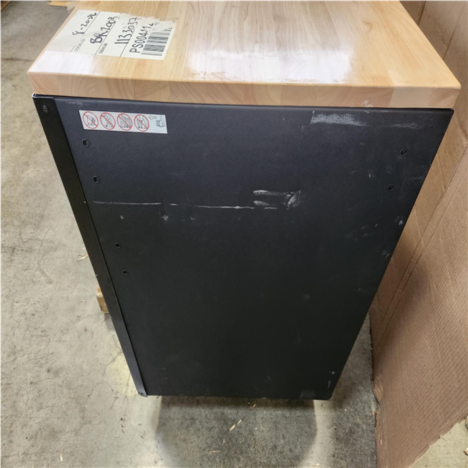 Phoenix LIKE NEW Husky Heavy-Duty 72 in. W 15-Drawer Matte Black Mobile Workbench with Wood top