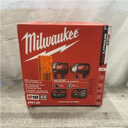 NEW - Milwaukee 18V Lithium-Ion Cordless Drill Driver/Impact Driver Combo Kit
