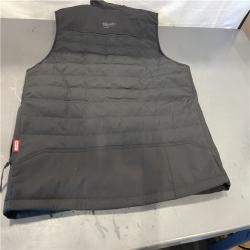AS-IS- Milwaukee Men's X-Large M12 12-Volt Lithium-Ion Cordless Axis Black Heated Vest Kit