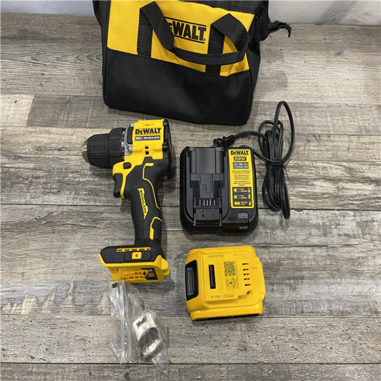 AS-IS DEWALT Atomic 20V Lithium-Ion Cordless Compact 1/2 in. Drill/Driver Kit