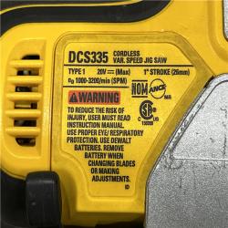 AS-IS DEWALT 20V MAX XR Cordless Barrel Grip Jigsaw (Tool Only)