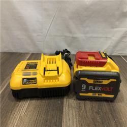 AS-IS DEWALT 20V/60V MAX FLEXVOLT Lithium-Ion 9.0Ah Battery and Charger Starter Kit