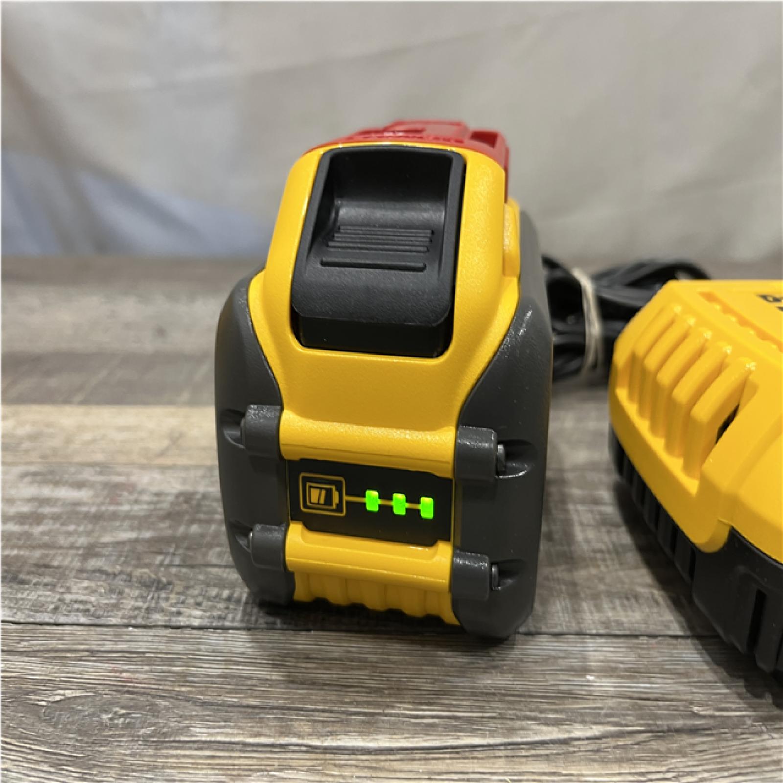 AS-IS DEWALT 20V/60V MAX FLEXVOLT Lithium-Ion 9.0Ah Battery and Charger Starter Kit