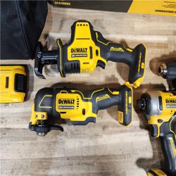 HOUSTON LOCATION - AS-IS DEWALT ATOMIC 20-Volt Lithium-Ion Cordless Brushless (4-Tool) Combo Kit