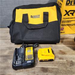 HOUSTON LOCATION - AS-IS DeWALT DCN681D1 20-Volt MAX 18ga Cordless Brushless Narrow Crown Stapler Kit