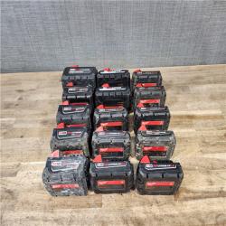 HOUSTON LOCATION - AS-IS MILWAUKEE BATTERY PACK QTY - 15