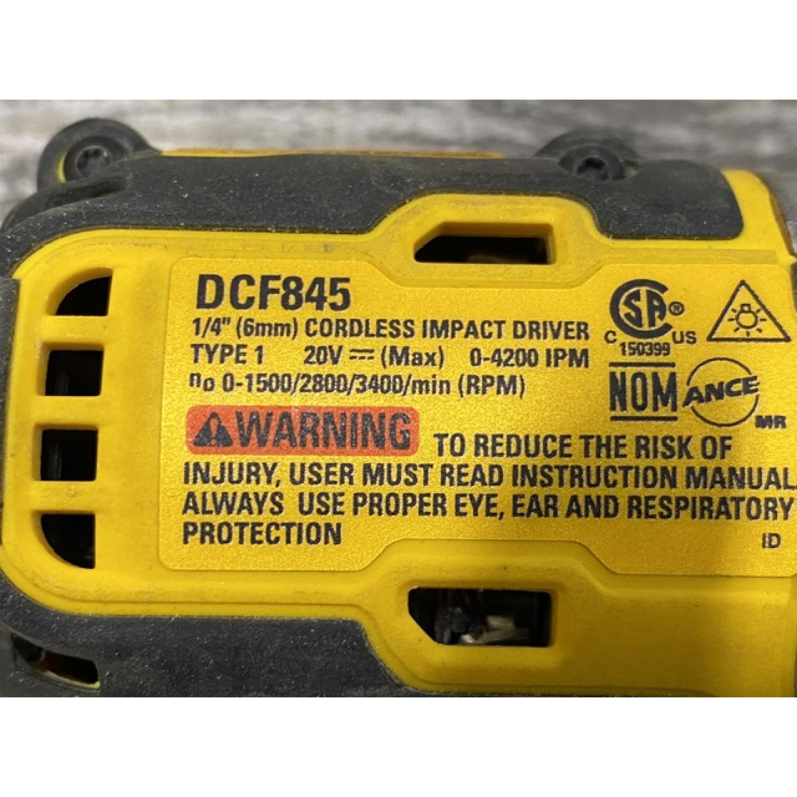 AS-IS DEWALT 20-Volt Maximum XR Lithium-Ion Cordless Brushless 1/4 in. 3-Speed Impact Driver Kit