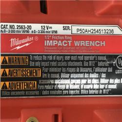 AS-IS Milwaukee FUEL 12V Lithium-Ion Brushless Cordless Stubby 1/2 in. Impact Wrench (Tool-Only)