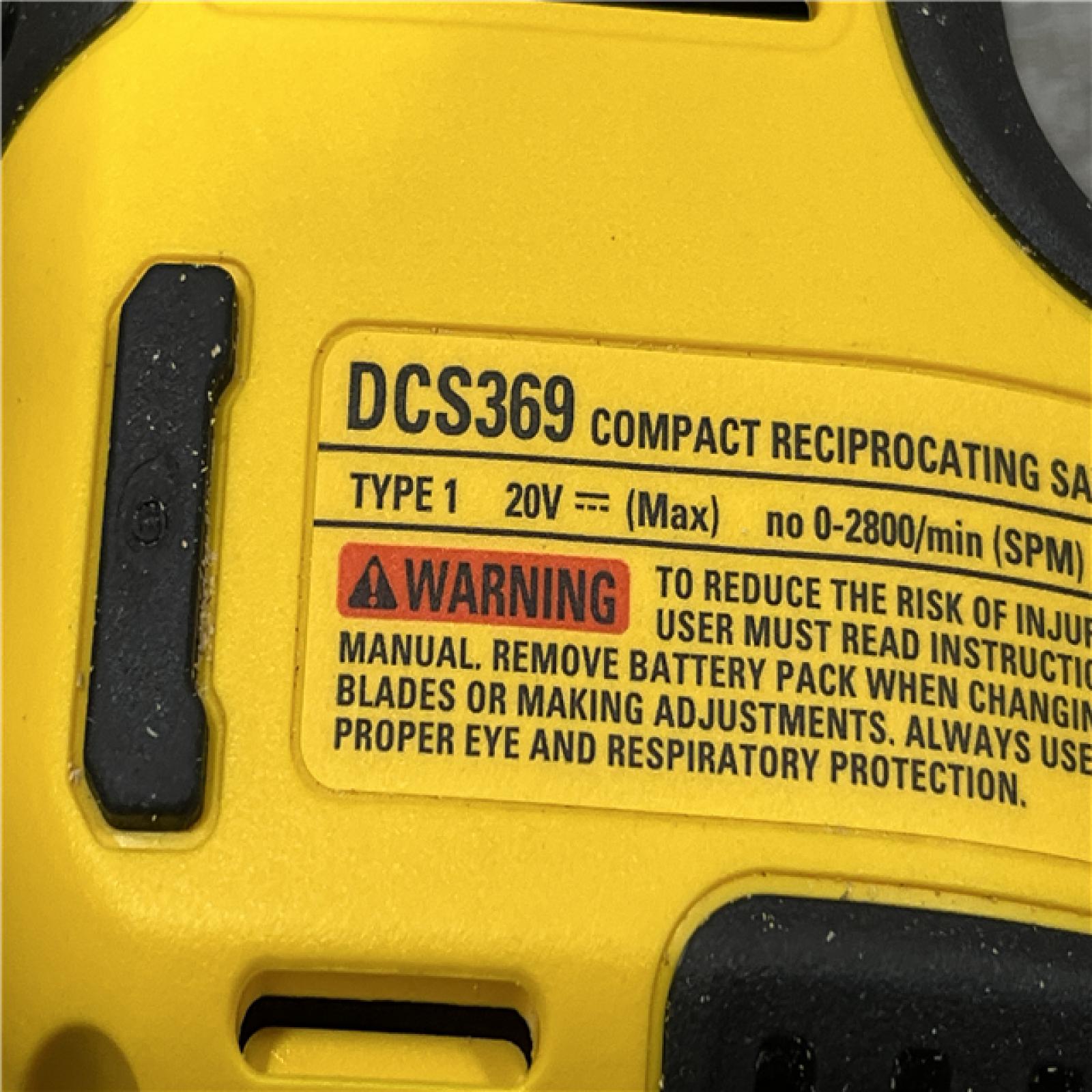 AS-IS DEWALT ATOMIC 20V MAX Cordless Brushless Compact Reciprocating Saw (Tool Only)