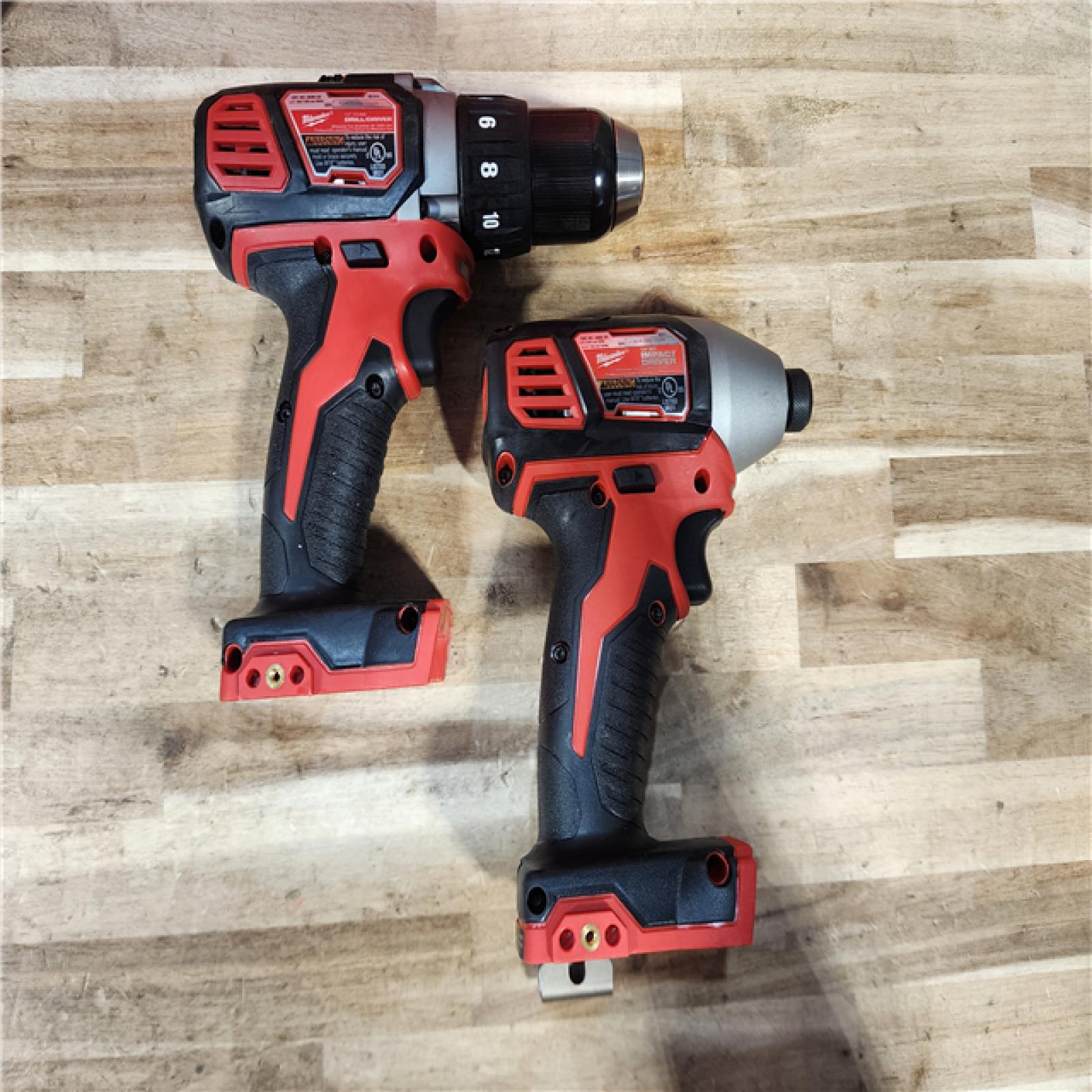 HOUSTON LOCATION - AS-IS Milwaukee M18 18V Lithium-Ion Cordless Drill Driver/Impact Driver Combo Kit