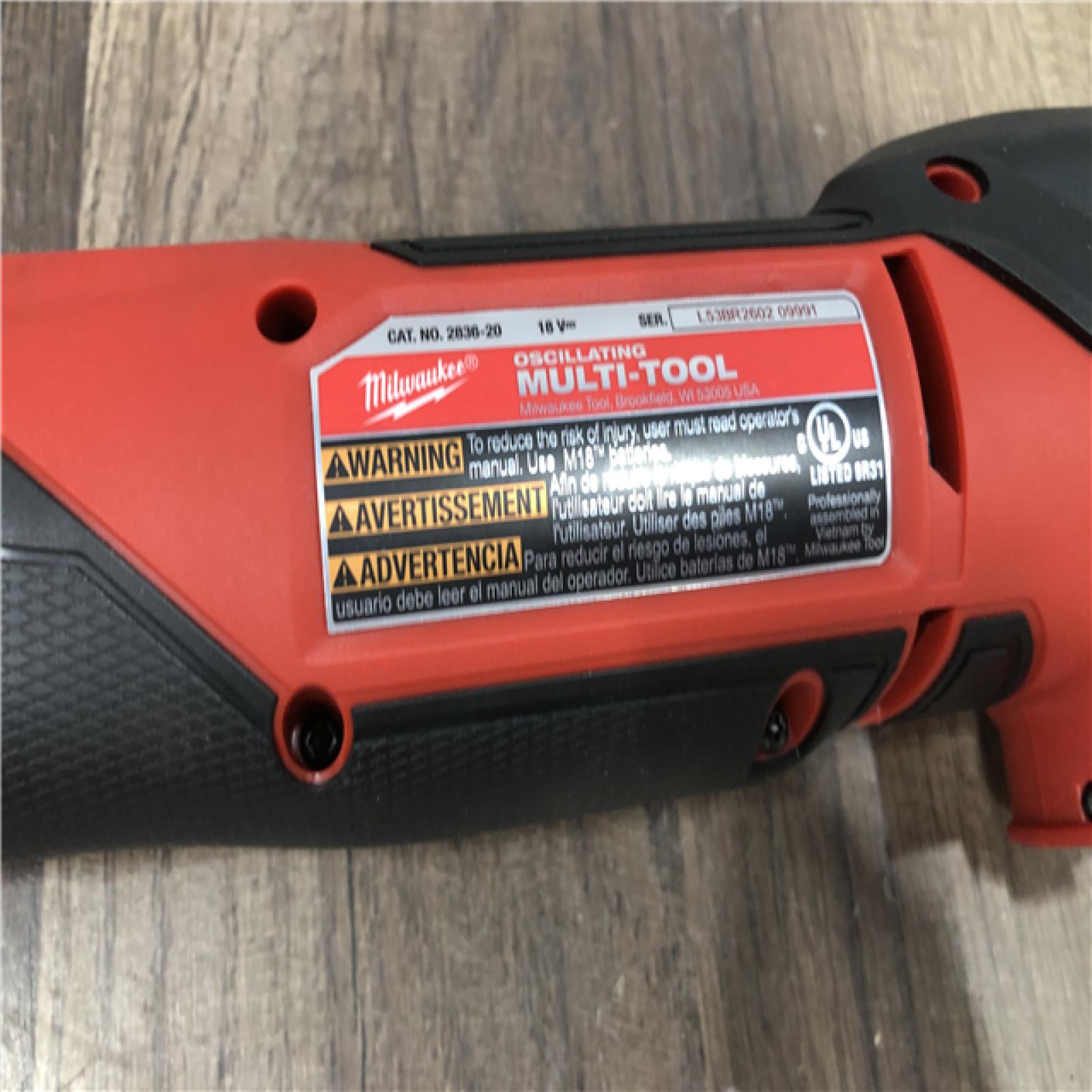 AS-IS Milwaukee FUEL 18V Lithium-Ion Cordless Brushless Oscillating Multi-Tool (Tool-Only)