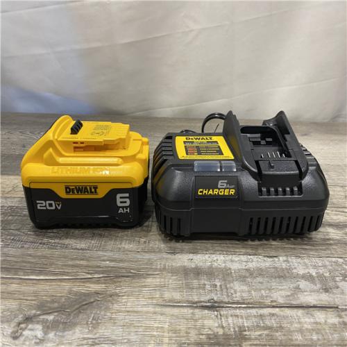 AS-IS DEWALT 20V MAX Lithium-Ion 6.0 Ah Battery and Charger