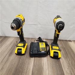 AS-IS Dewalt 20V MAX ATOMIC Brushless Compact Lithium-Ion 1/2 in. Cordless Drill Driver and 1/4 in. Impact Driver Combo Kit with 2 Batteries 2 Ah