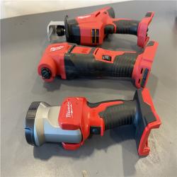 AS-IS - Milwaukee M18 18-Volt Lithium-Ion Cordless Combo Kit 7-Tool with 2-Batteries, Charger and Tool Bag