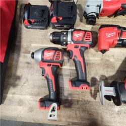 HOUSTON LOCATION - AS-IS M18 18-Volt Lithium-Ion Cordless Combo Kit 9-Tool with 2-Batteries, Charger and Tool Bag