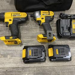 AS-IS DEWALT 20V MAX Cordless Drill/Impact 2 Tool Combo Kit