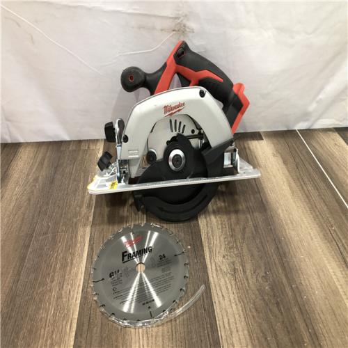 AS-IS Milwaukee 18V Lithium-Ion Cordless 6-1/2 in. Circular Saw (Tool-Only)