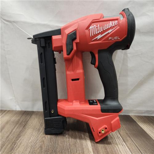 AS-IS- MILWAUKEE FUEL 18V Cordless 18-Gauge 1/4 in. Narrow Crown Stapler (Tool-Only)