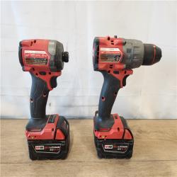 AS-IS- Milwaukee FUEL 18V Lithium-Ion Brushless Cordless Hammer Drill and Impact Driver Combo Kit